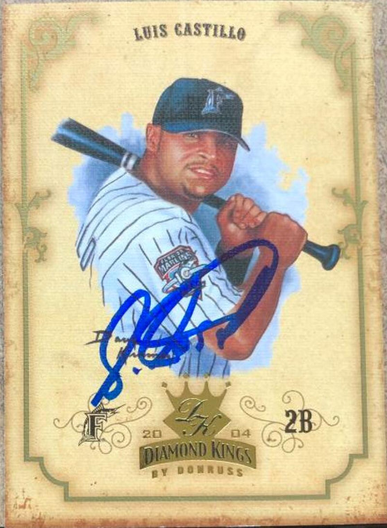 Luis Castillo Autographed 2004 Donruss Diamond Kings #130