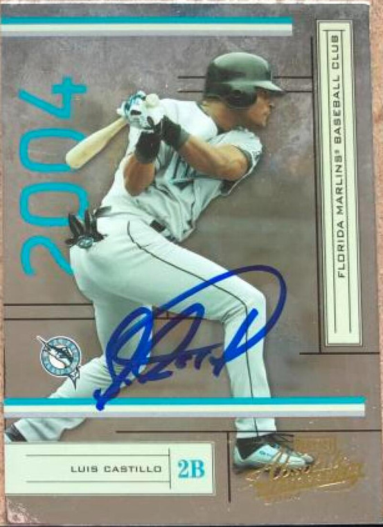 Luis Castillo Autographed 2004 Playoff Absolute Memorabilia #81 ID: 120496