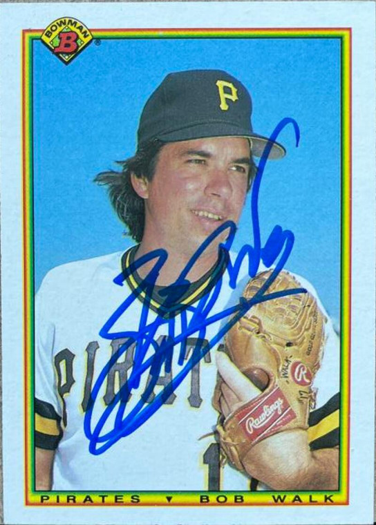 Bob Walk Autographed 1990 Bowman #163