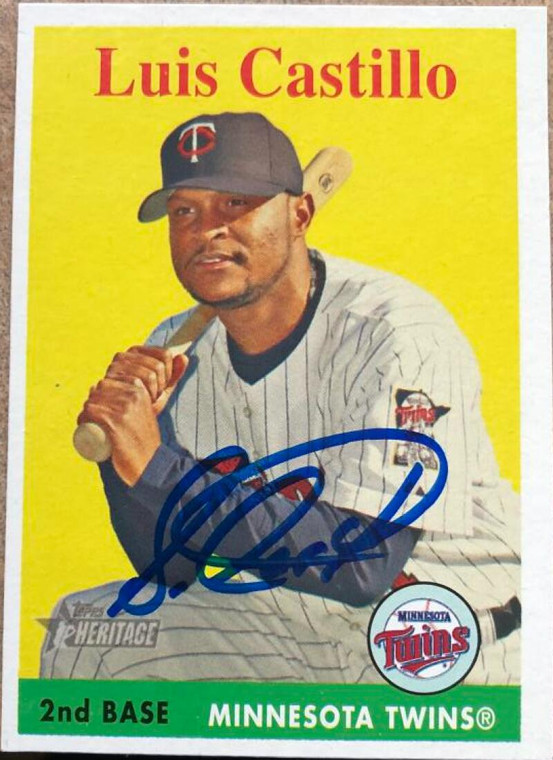 Luis Castillo Autographed 2007 Topps Heritage #208