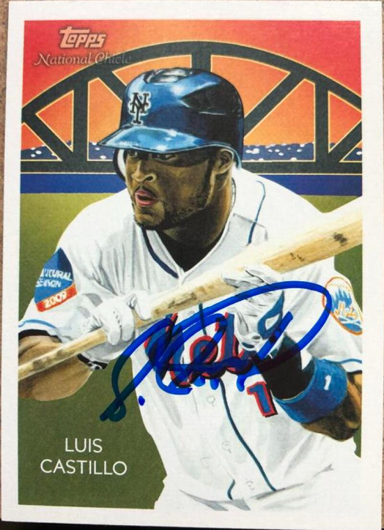 Luis Castillo Autographed 2010 Topps National Chicle #125