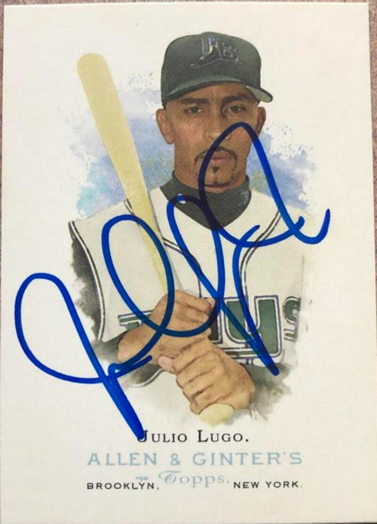 Julio Lugo Autographed 2006 Topps Allen & Ginter #176