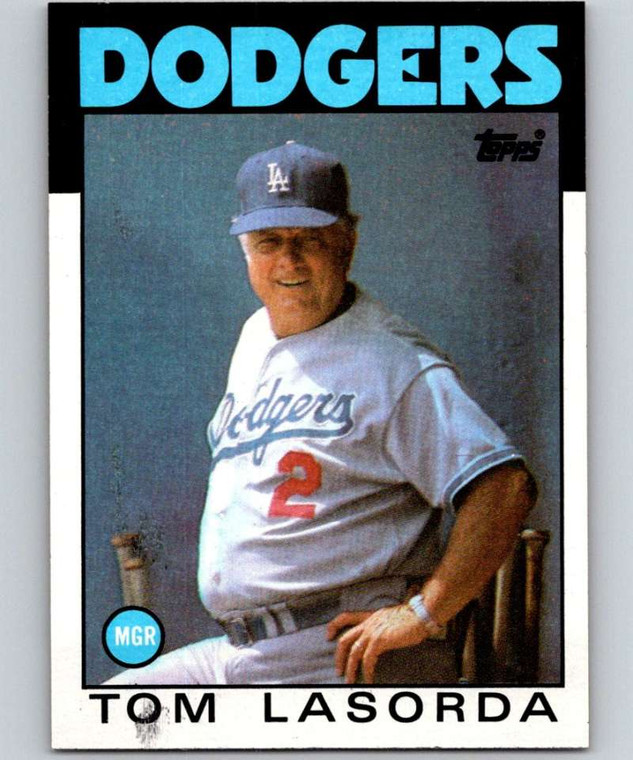 1986 Topps #291 Tommy Lasorda MG VG Los Angeles Dodgers 