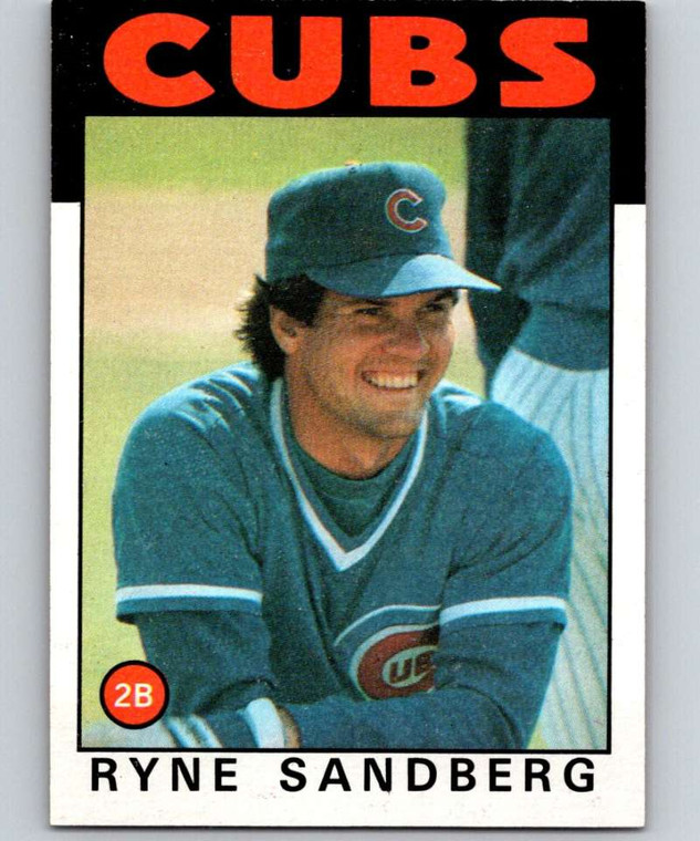 1986 Topps #690 Ryne Sandberg UER VG Chicago Cubs 