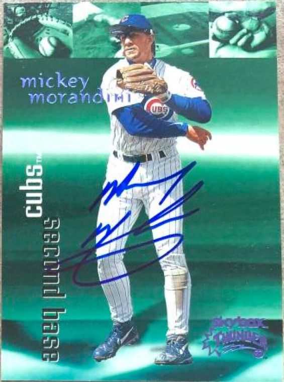 Mickey Morandini Autographed 1999 Skybox Thunder Rant #127