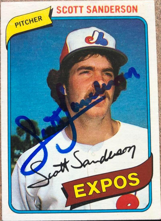 Scott Sanderson Autographed 1980 Topps #578