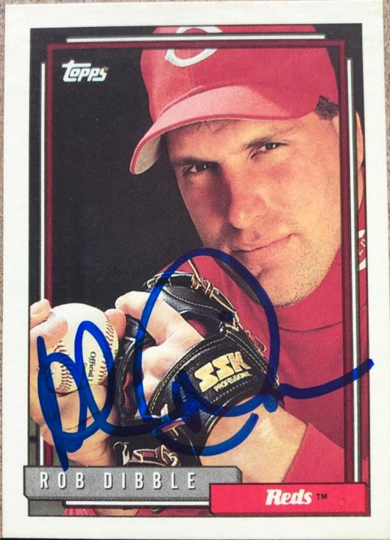 Rob Dibble Autographed 1992 Topps #757