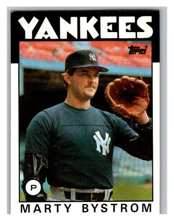 1986 Topps #723 Marty Bystrom VG New York Yankees 