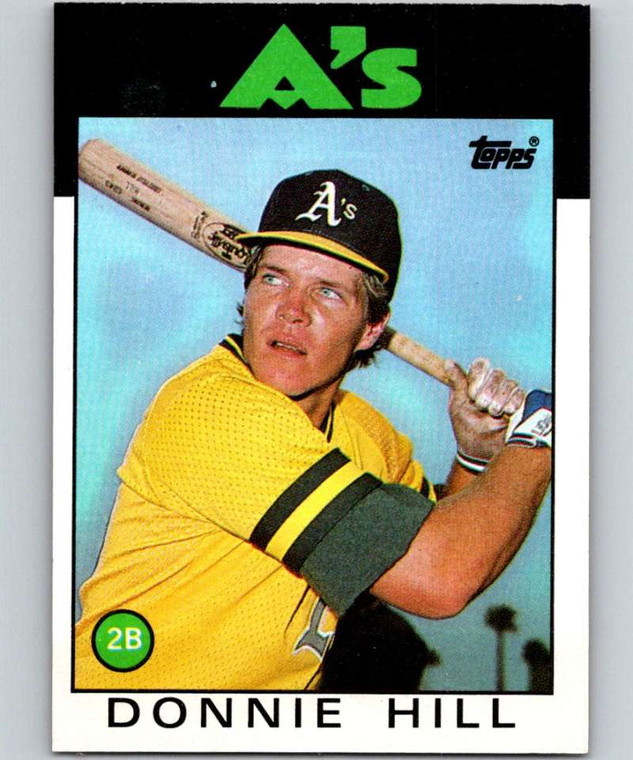 1986 Topps #484 Donnie Hill VG Oakland Athletics 