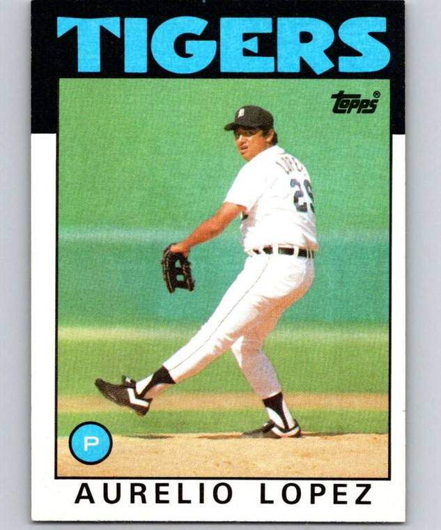 1986 Topps #367 Aurelio Lopez VG Detroit Tigers 