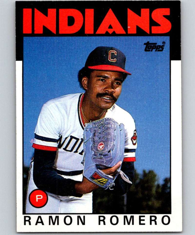 1986 Topps #208 Ramon Romero VG Cleveland Indians 