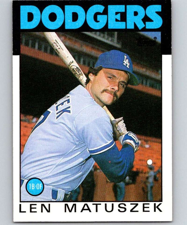 1986 Topps #109 Len Matuszek VG Los Angeles Dodgers 
