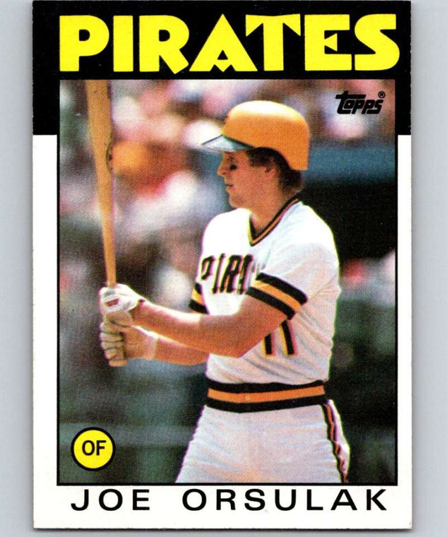 1986 Topps #102 Joe Orsulak VG RC Rookie Pittsburgh Pirates 