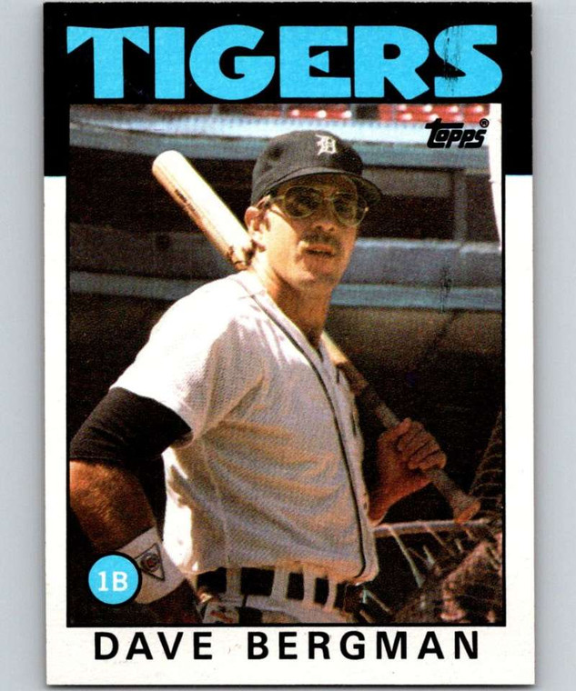 1986 Topps #101 Dave Bergman VG Detroit Tigers 