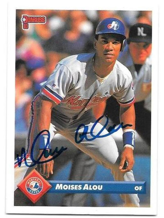 Moises Alou Autographed 1993 Donruss #510