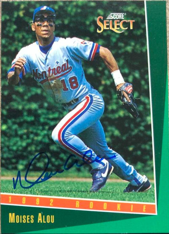 Moises Alou Autographed 1993 Score Select #272