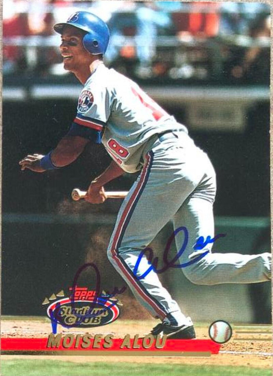 Moises Alou Autographed 1993 Stadium Club #239