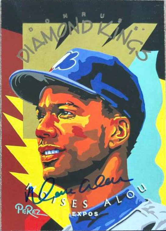 Moises Alou Autographed 1995 Donruss Diamond Kings #DK-10