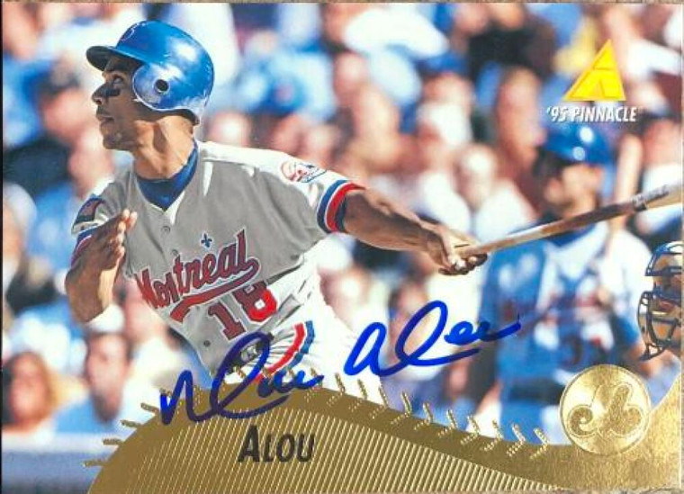 Moises Alou Autographed 1995 Pinnacle #321