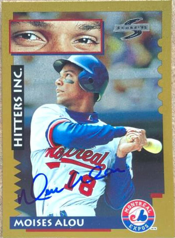 Moises Alou Autographed 1995 Score Gold Rush #572