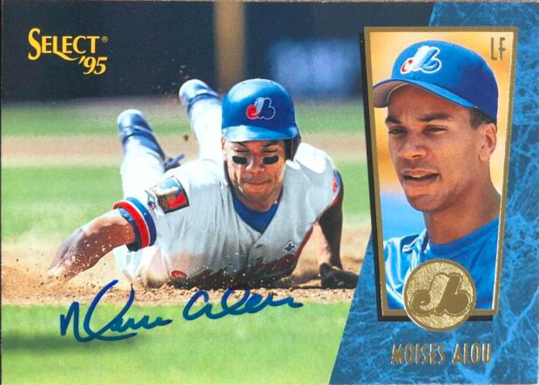 Moises Alou Autographed 1995 Score Select #78