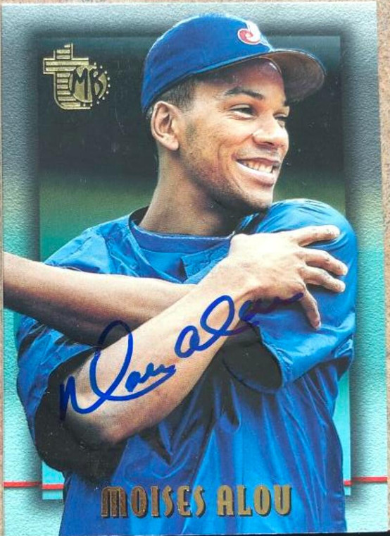 Moises Alou Autographed 1995 Topps Embossed #24