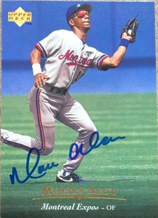 Moises Alou Autographed 1995 Upper Deck #79