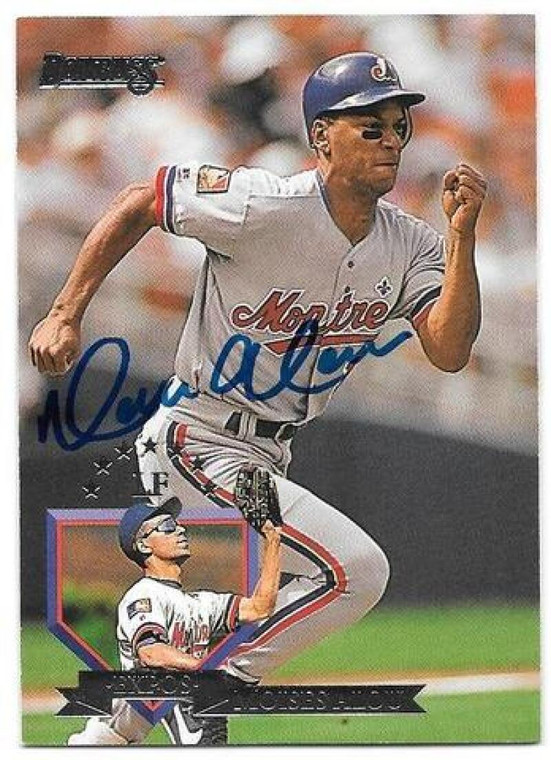 Moises Alou Autographed 1995 Donruss #408 Montreal Expos Card