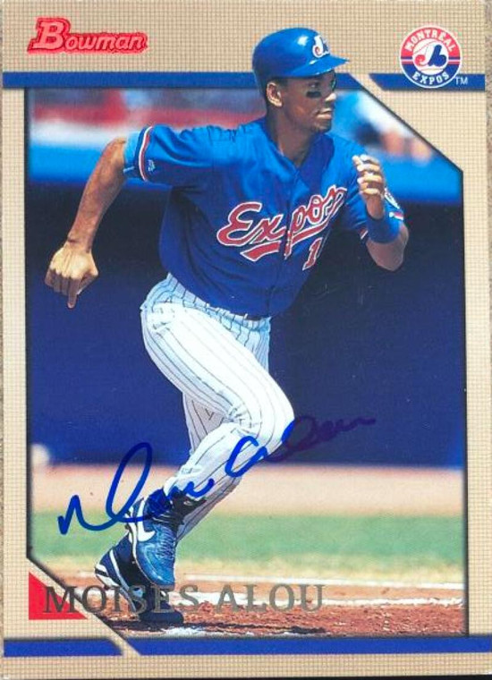 Moises Alou Autographed 1996 Bowman #7