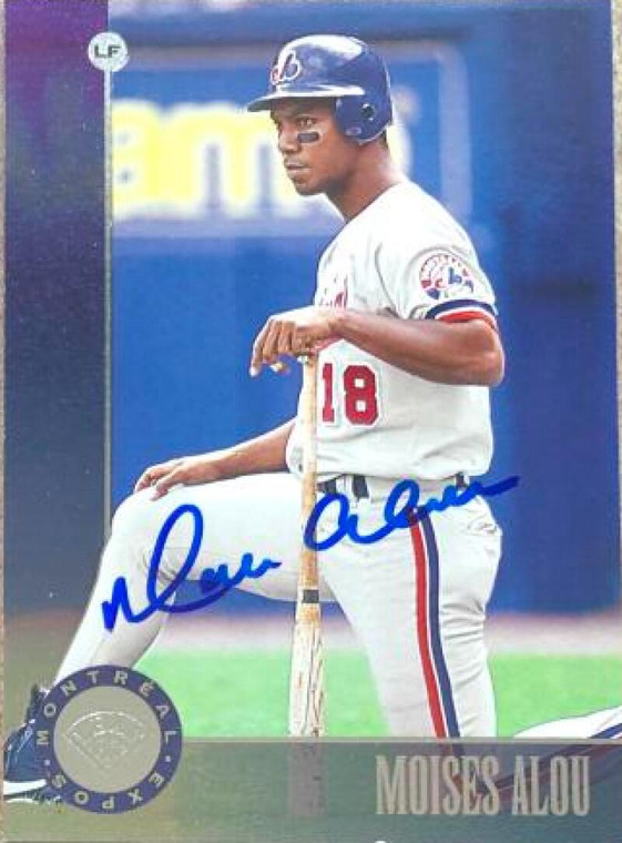 Moises Alou Autographed 1996 Leaf #182