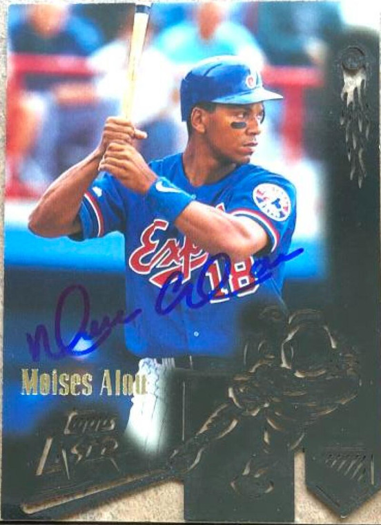 Moises Alou Autographed 1996 Topps Laser #1