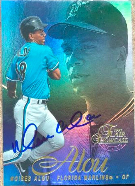 Moises Alou Autographed 1997 Flair Showcase #174