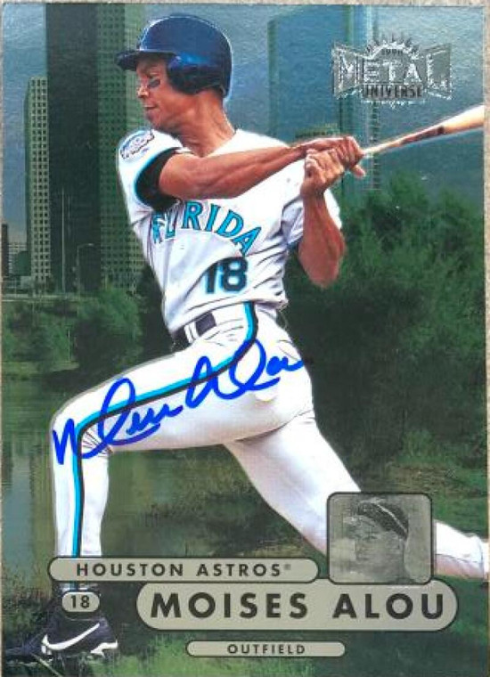Moises Alou Autographed 1998 Metal Universe #21