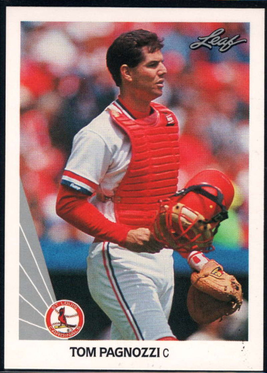 1990 Leaf #498 Tom Pagnozzi VG St. Louis Cardinals 