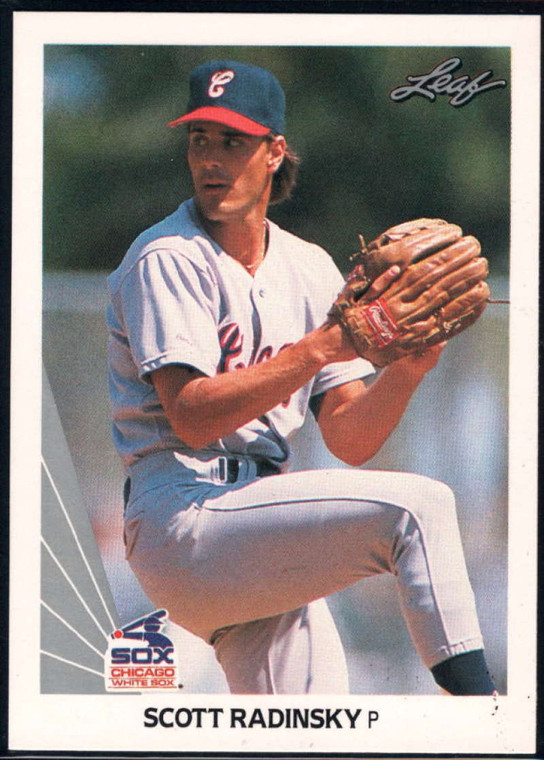 1990 Leaf #484 Scott Radinsky VG RC Rookie Chicago White Sox 