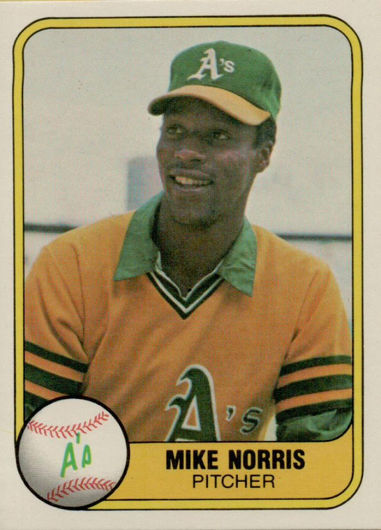 1981 Fleer #573 Mike Norris VG Oakland Athletics 