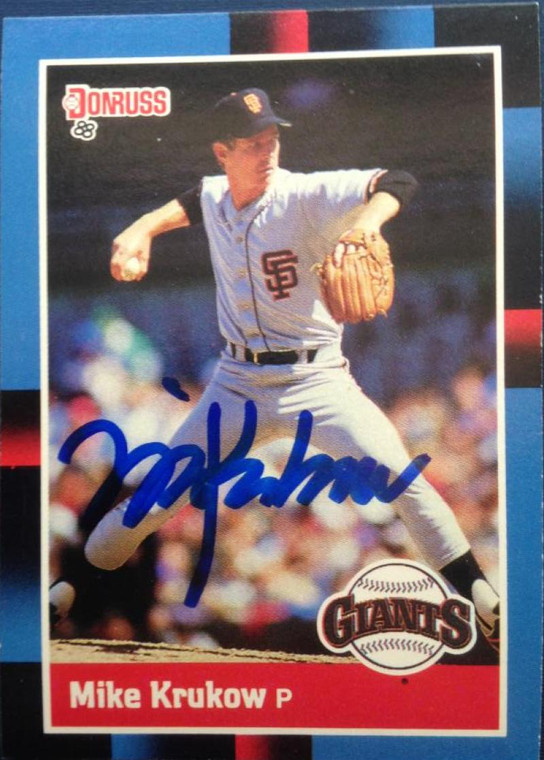 Mike Krukow Autographed 1988 Donruss #116