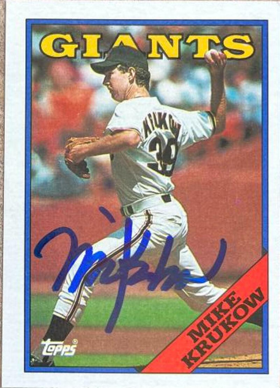 Mike Krukow Autographed 1988 Topps #445