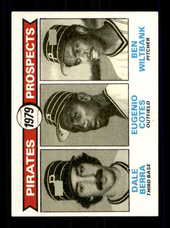 1979 Topps #723 Dale Berra/Eugenio Cotes/Ben Wiltbank Pirates Prospects VG RC Rookie Pittsburgh Pirates 