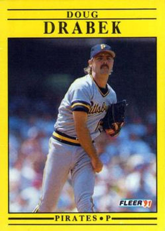1991 Fleer #36 Doug Drabek VG Pittsburgh Pirates 