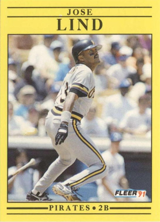 1991 Fleer #43 Jose Lind VG Pittsburgh Pirates 