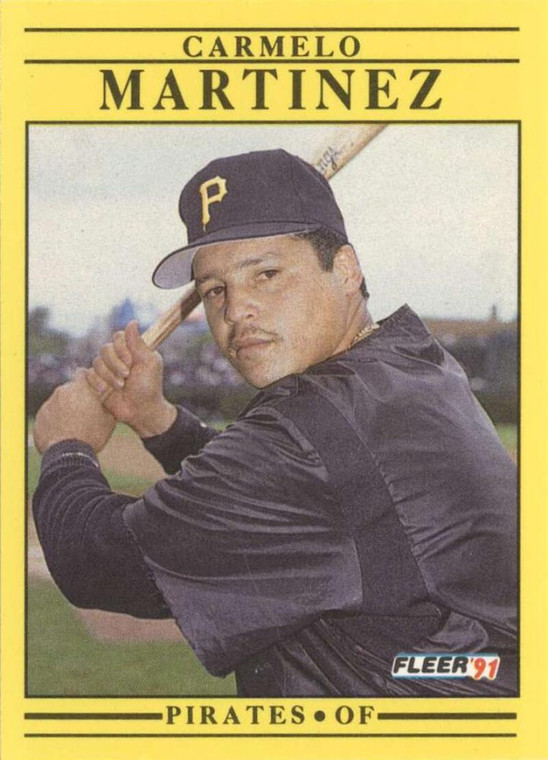 1991 Fleer #44 Carmelo Martinez VG Pittsburgh Pirates 