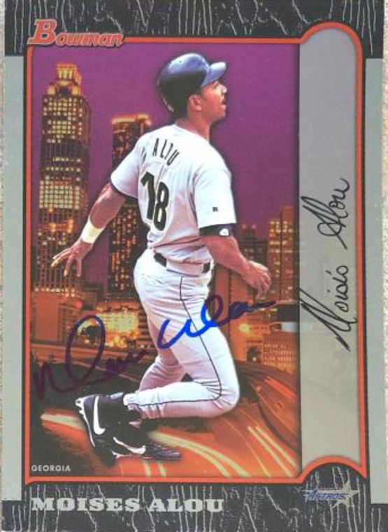 Moises Alou Autographed 1999 Bowman International #8