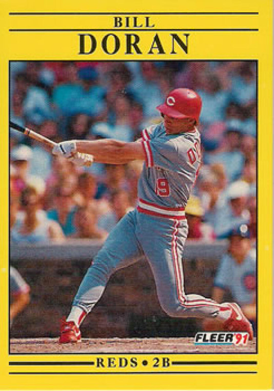 1991 Fleer #63 Bill Doran VG Cincinnati Reds 