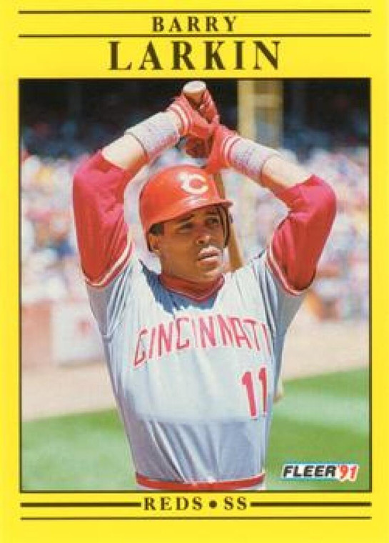 1991 Fleer #68 Barry Larkin VG Cincinnati Reds 