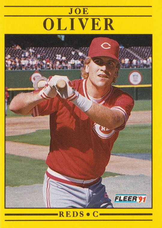 1991 Fleer #75 Joe Oliver VG Cincinnati Reds 