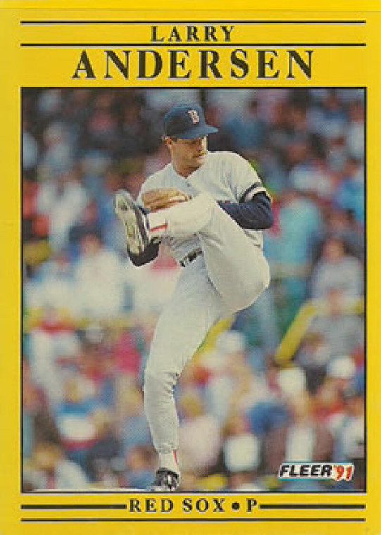 1991 Fleer #83 Larry Andersen VG Boston Red Sox 