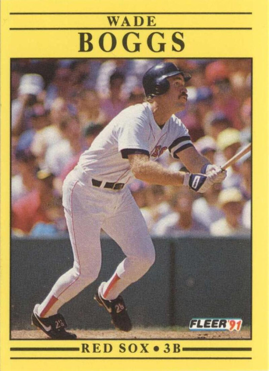 1991 Fleer #86 Wade Boggs VG Boston Red Sox 