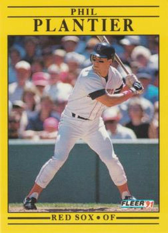 1991 Fleer #107 Phil Plantier VG RC Rookie Boston Red Sox 