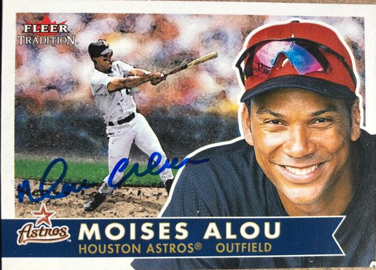 Moises Alou Autographed 2001 Fleer Tradition #128